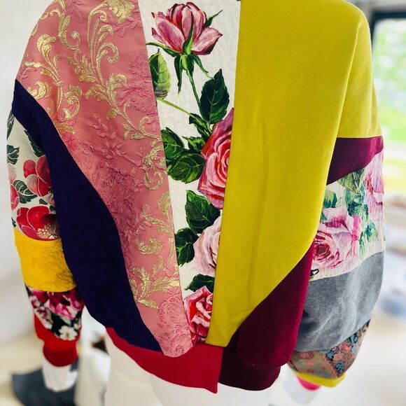 Dolce & Gabbana Quilted Embroidered Logo Iconic Sweatshirt Sweater 36 - Picture 9 of 12